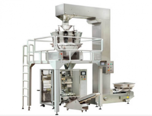 Automatic packing machine with 10 heads combination weigher