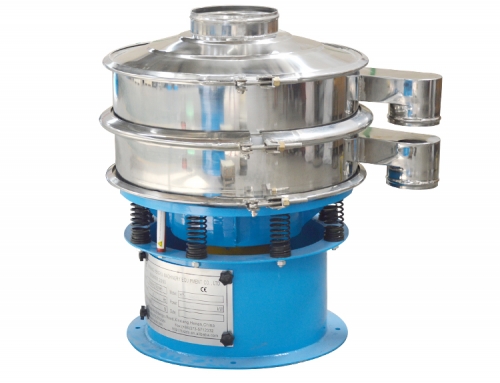 Vibrating sieving machine
