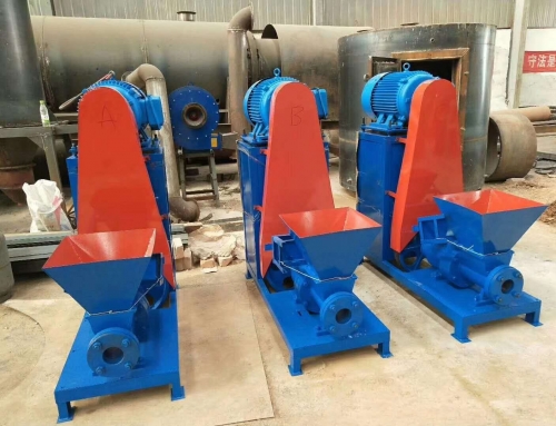 Charcoal briquette making machine